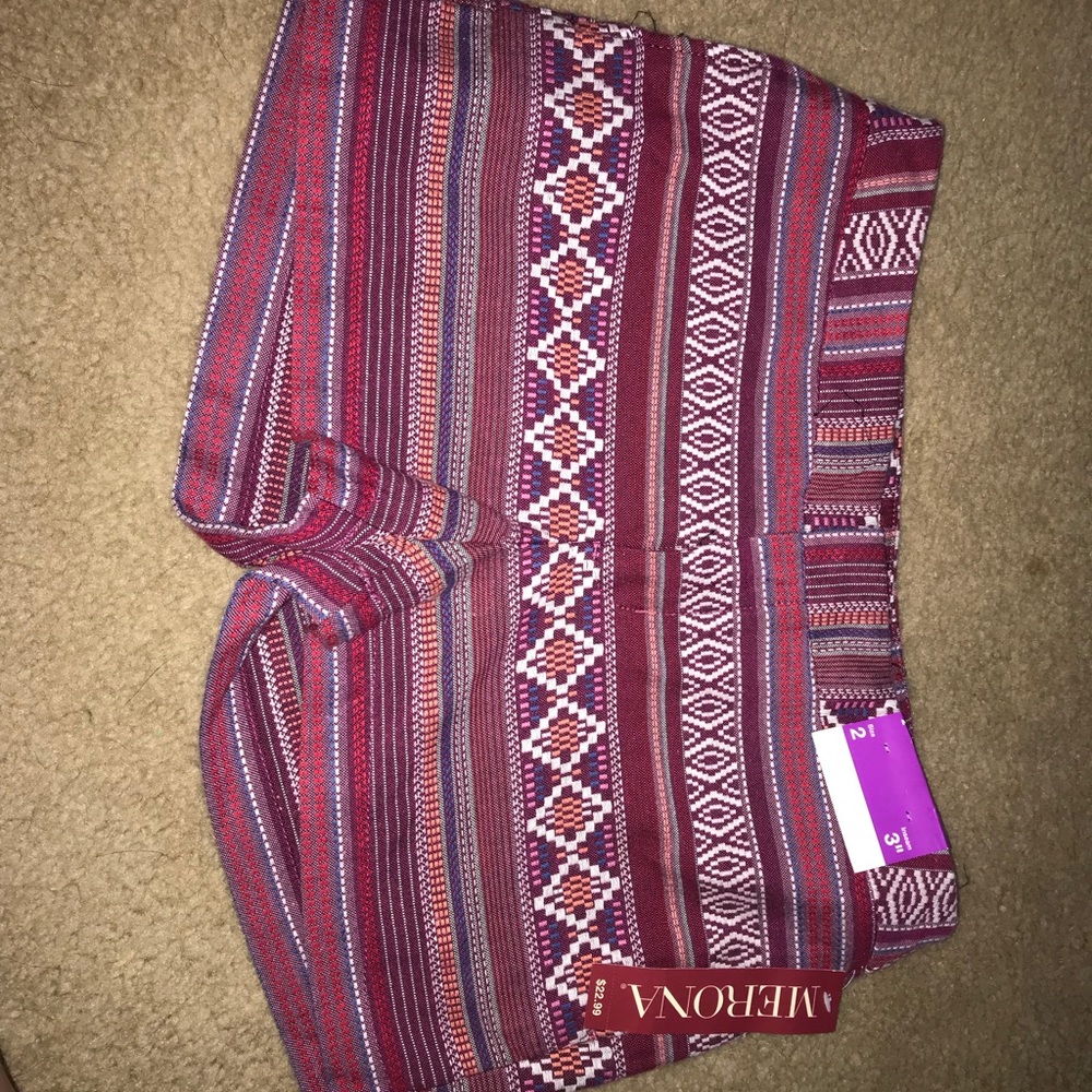 NWT Merona Pattern Shorts sz2